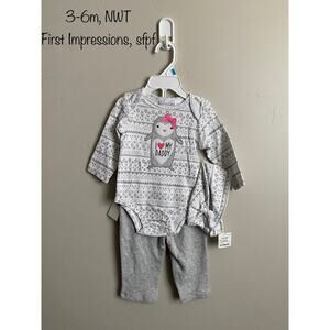 First Impressions 3-6m Penguin “I ‘heart’ My Daddy” 3 piece set